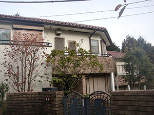 土器質レンガ特殊塗装工事1