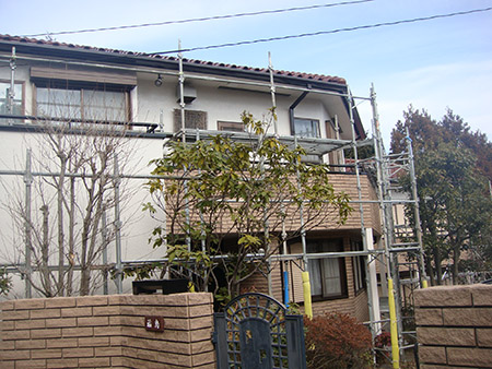 土器質レンガ特殊塗装工事3