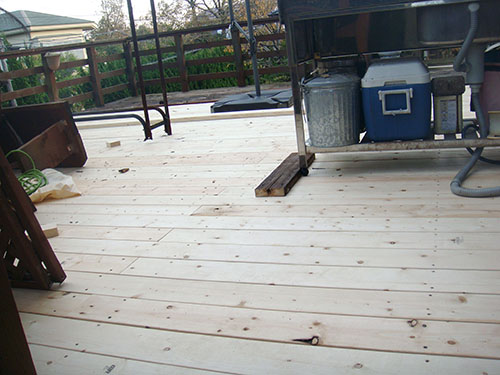 ウッドデッキ補修・塗装工事2