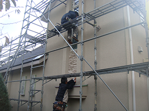 酸化チタン塗料での塗装工事2