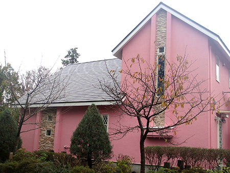 酸化チタン塗料での塗装工事3