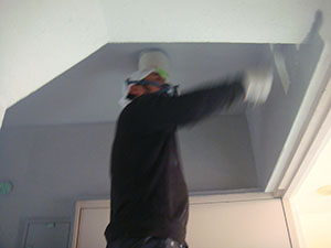 内装吹き抜け塗装工事2