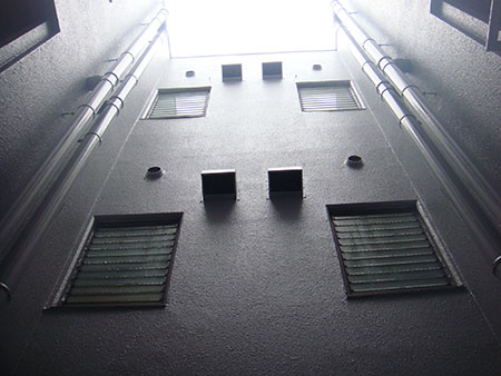 内装吹き抜け塗装工事3