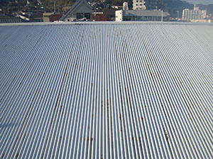 屋根ガリバリウム立平敷き替え工事1