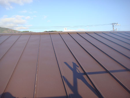 屋根ガリバリウム立平敷き替え工事3