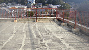 屋上の簡易防水工事1