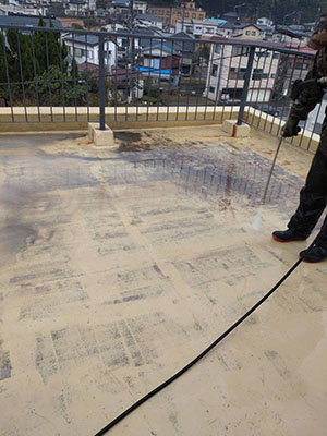 屋上の簡易防水工事2